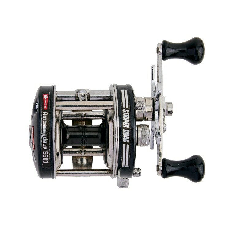 楽天市場】アブガルシア ベイトリール アンバサダー 5500 ストライパー