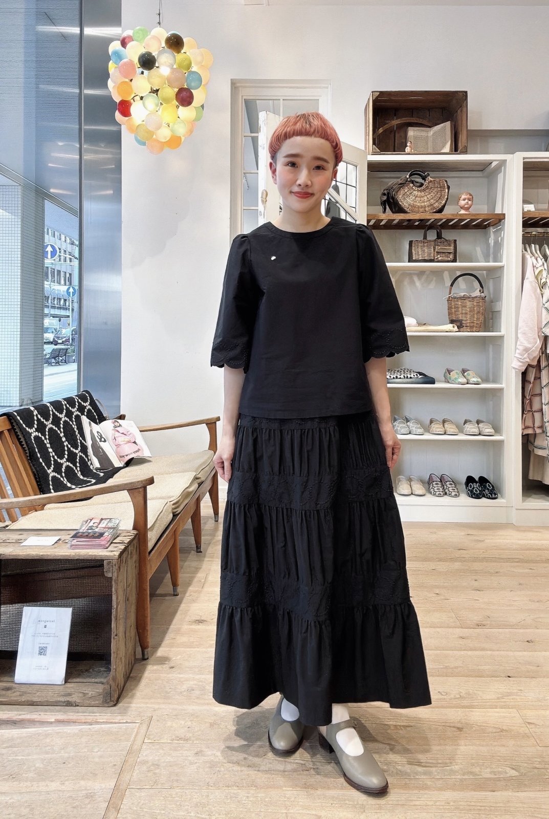 mina perhonen ミナぺルホネン tambourine フレアスリーブブラウス