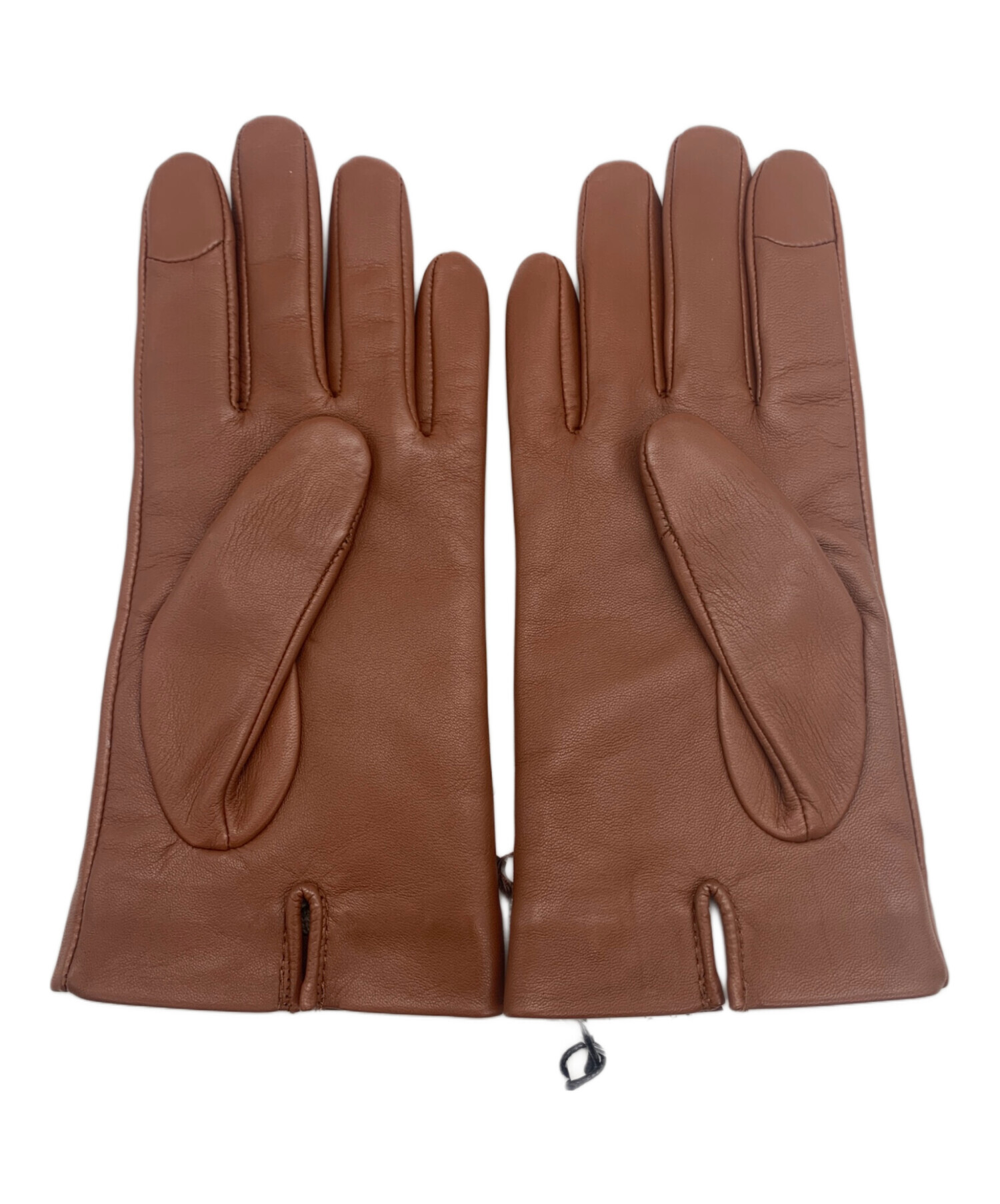 中古・古着通販】COACH (コーチ) レザーグローブ ブラウン サイズ:S