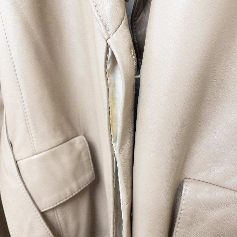 BALMAIN バルマン トレンチコート レザーコート ロング ベルト