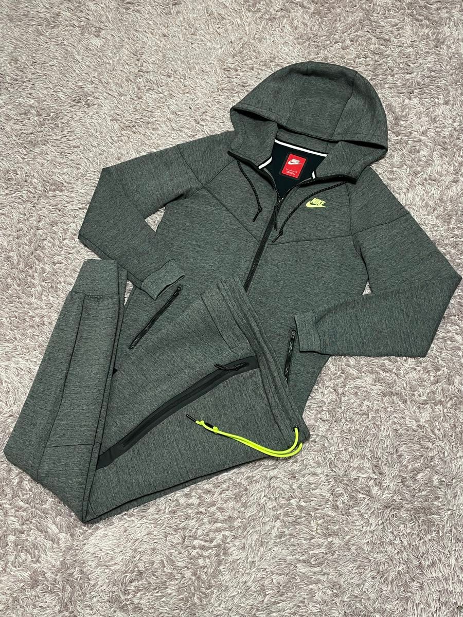 廃盤 赤タグ ナイキ メンズS 初代テックフリース セットアップ ボルト