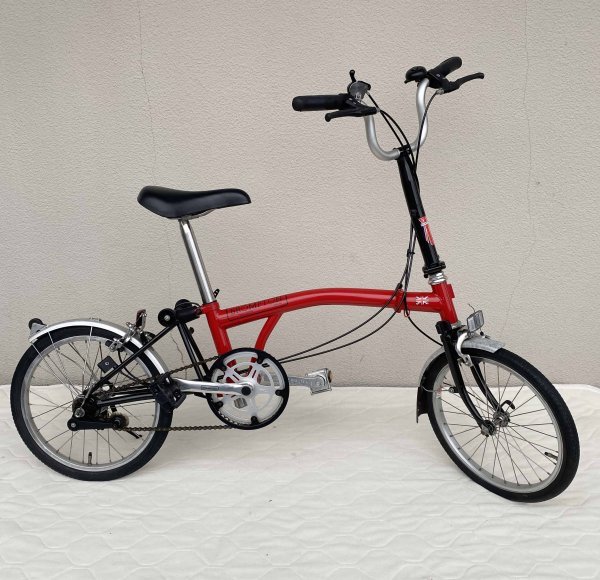 Yahoo!オークション - BROMPTON BS6102 Part1 折りたたみ 自転車 レッ