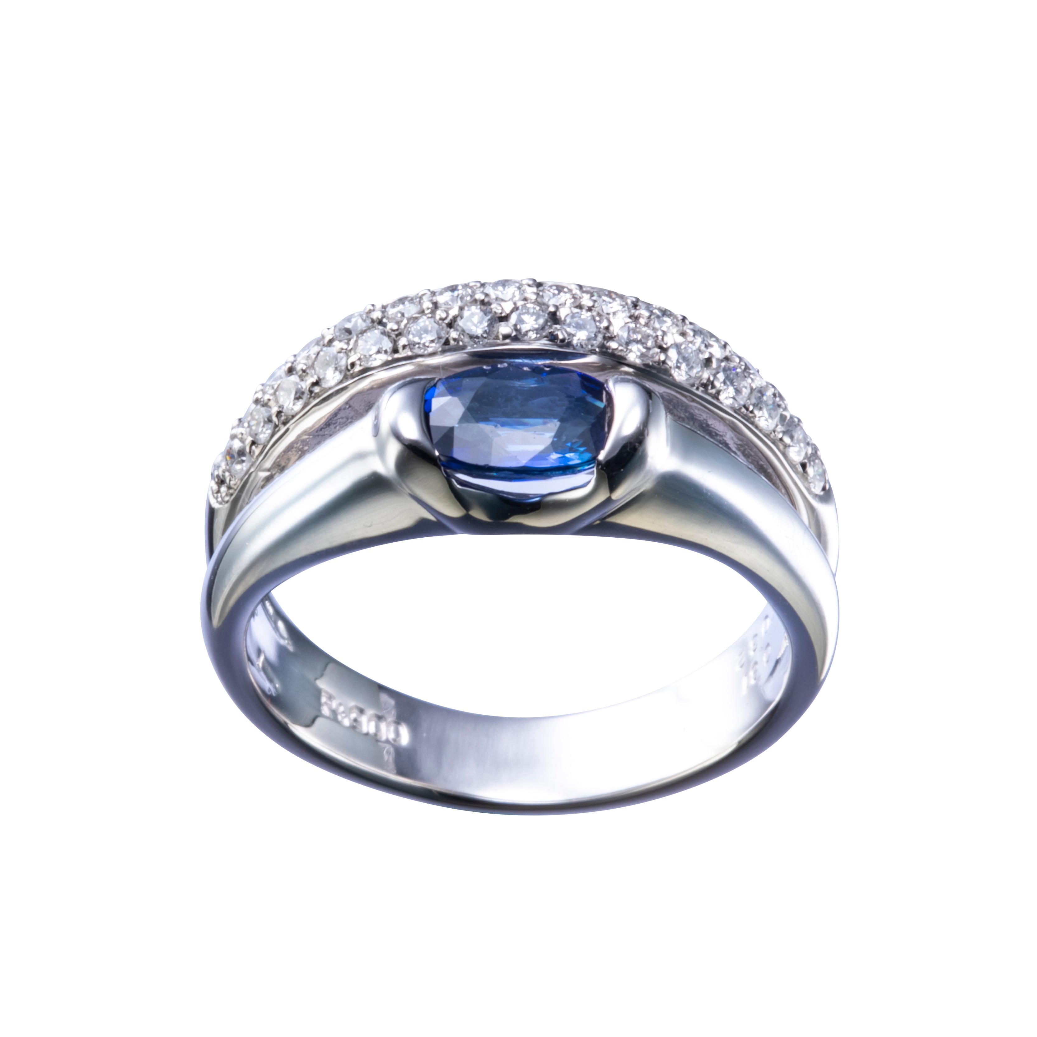 Pt900 サファイアとダイヤモンドリング jewelry shop oroshiba