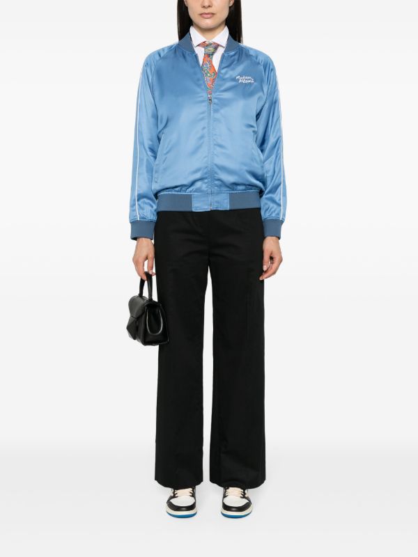 Maison Kitsuné Teddy ボンバージャケット | ブルー | FARFETCH JP