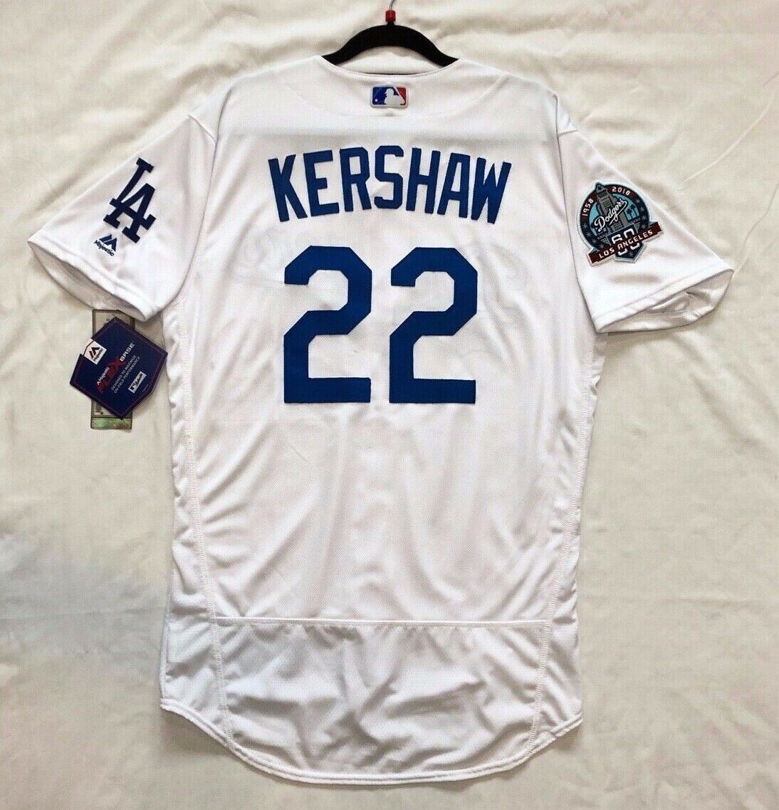 AUTHENTIC MAJESTIC 56 3XL CLAYTON KERSHAW LOS ANGELES DODGERS FLEX