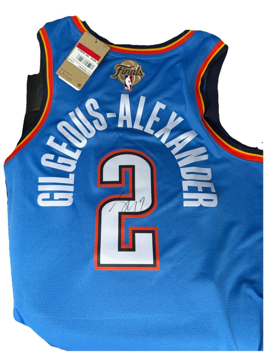 Shai Gilgeous-Alexander Signed Authentic 2025 NBA FINALS Jersey