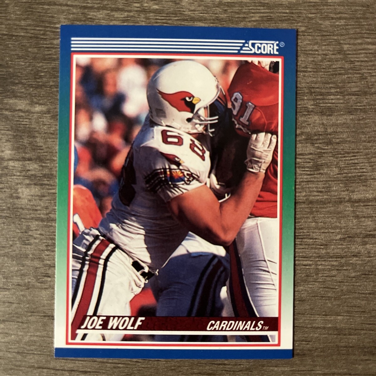 1990 Score Joe Wolf Phoenix Cardinals #412 Football 🏈 Sports