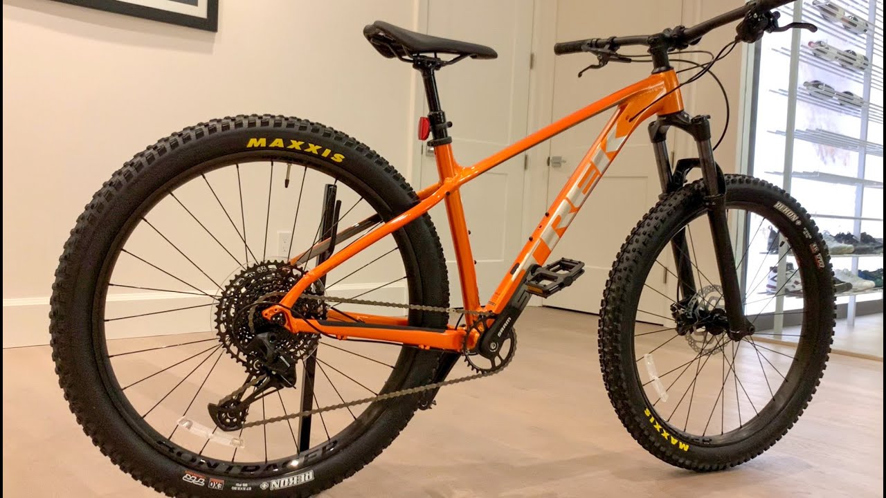 2021 Trek Roscoe 7 Factory Orange Mountain Bike - YouTube