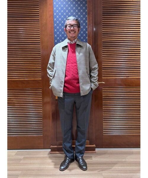 セール】 ラムズウール GFロゴ ケーブル クルーネックセーター