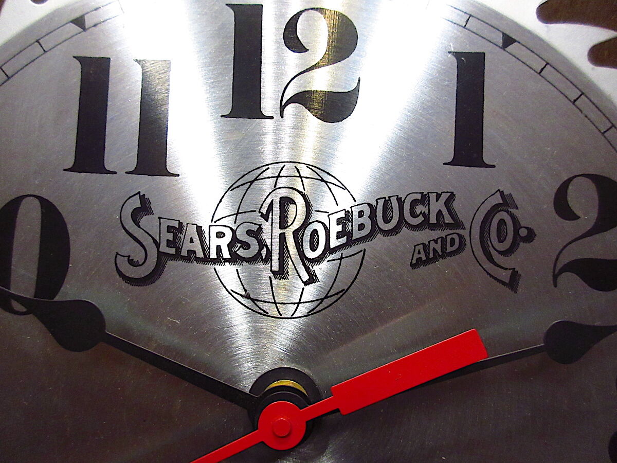 ビンテージ○SEARSソーブレードウォールクロック○220419i4-clk