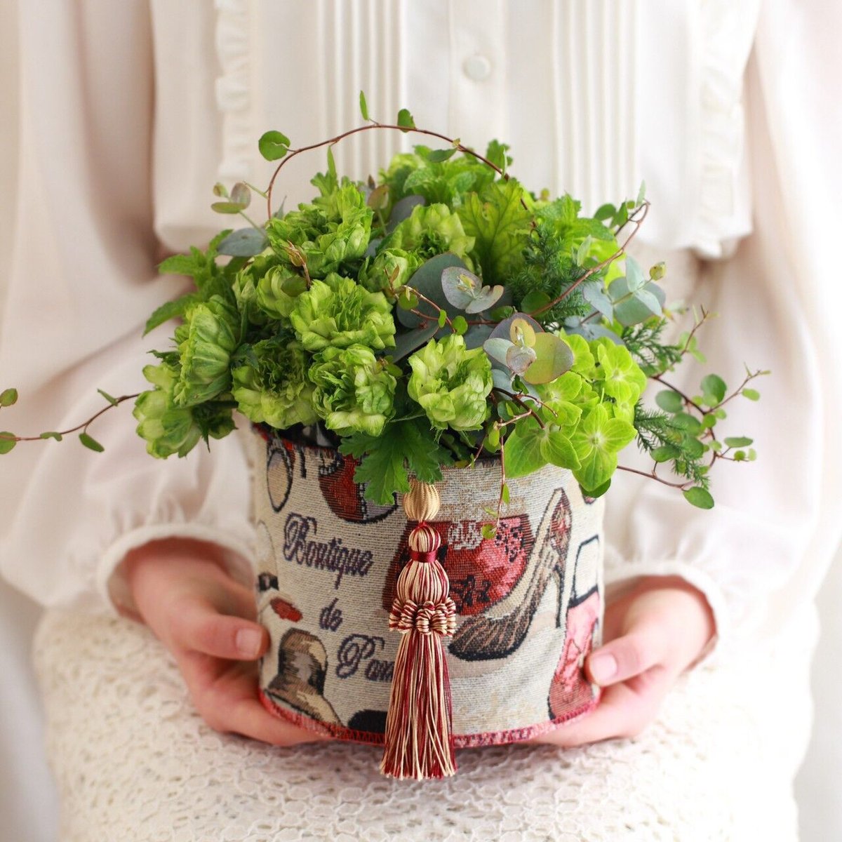 カルトナージュBOX グリーン | UTT DESIGN FARM