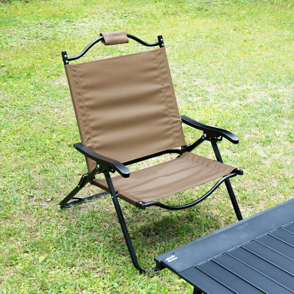 アルペンアウトドアーズ 撥水ローチェア リクライニング タン キャンプ