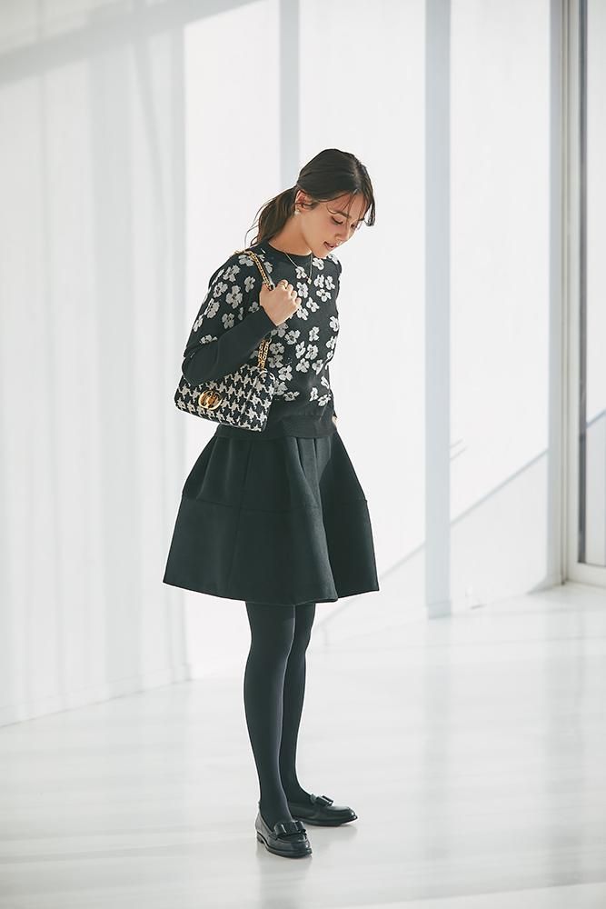 再入荷】ハイウエストフレアキュロット(ブラック) - seventen