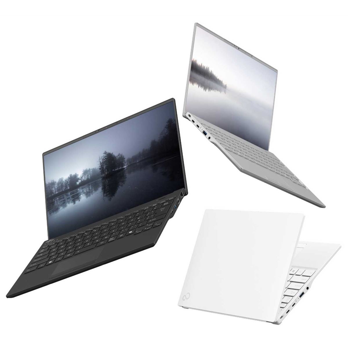 富士通、重さ約675gの14型WUXGA液晶搭載ノートPC「UH」シリーズなど