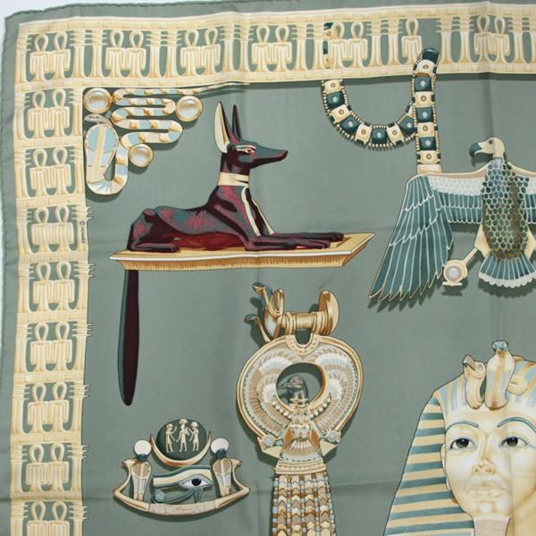 エルメス HERMES カレ90 スカーフ TUTANKHAMUN ツタンカーメン シルク