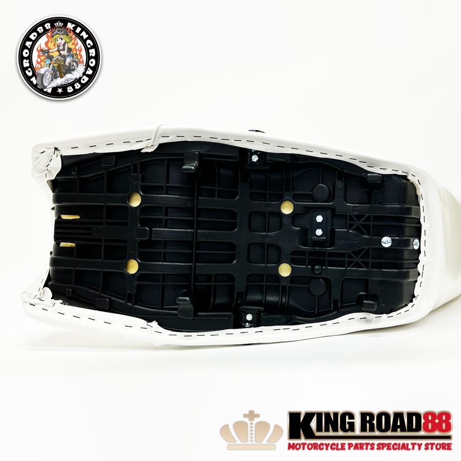 三段シート XJR400 前期 4HM KingRoad88 エナメル ホワイト 3段シート