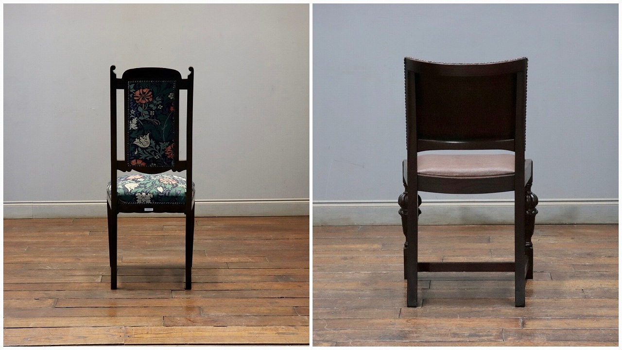 アンティークチェアの背面・座面張替え修理 | アンティーク家具専門