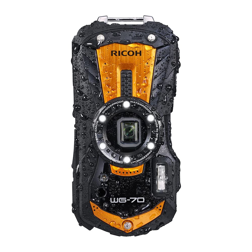Amazon | RICOH WG-70 オレンジ リコー本格防水デジタルカメラ 14m防水