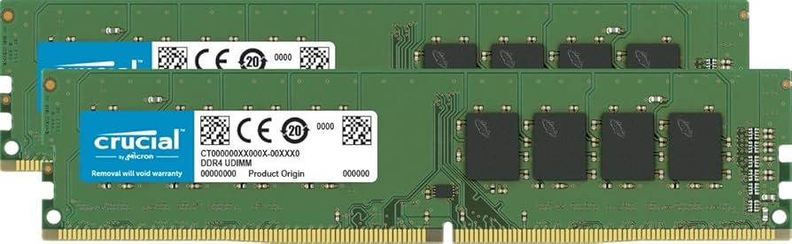 Crucial 32GB Kit (16GB x 2) DDR4 2666 MT/s (PC4-21300) UDIMM 288