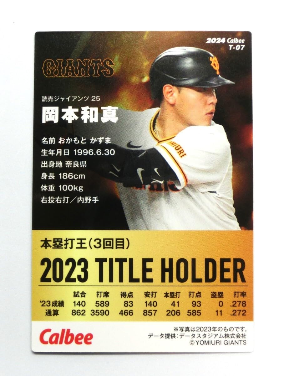 Amazon.co.jp: プロ野球チップス 2024 第1弾 岡本和真 タイトル