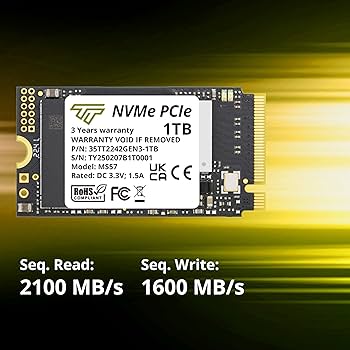 Amazon.com: Timetec 1TB M.2 2242 SSD NVMe PCIe Gen3x4 3D NAND TLC