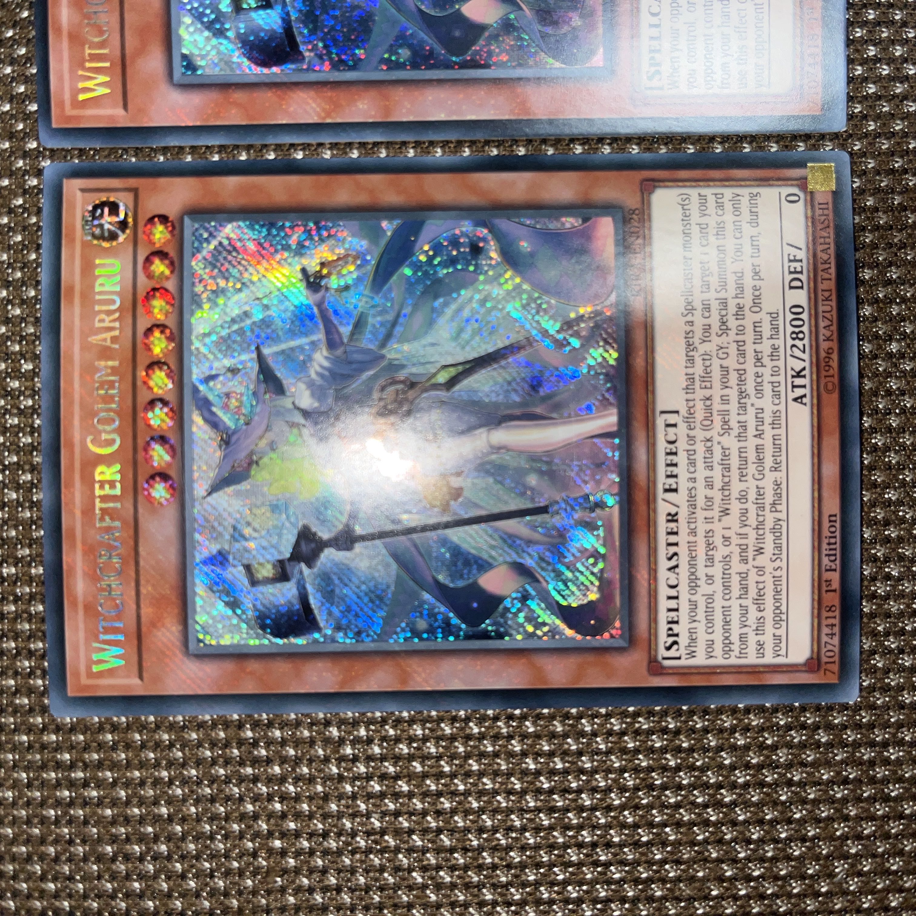 遊戯王 ウィッチクラフトゴーレム・アルル EU版(英語) シク 1st 3枚 3