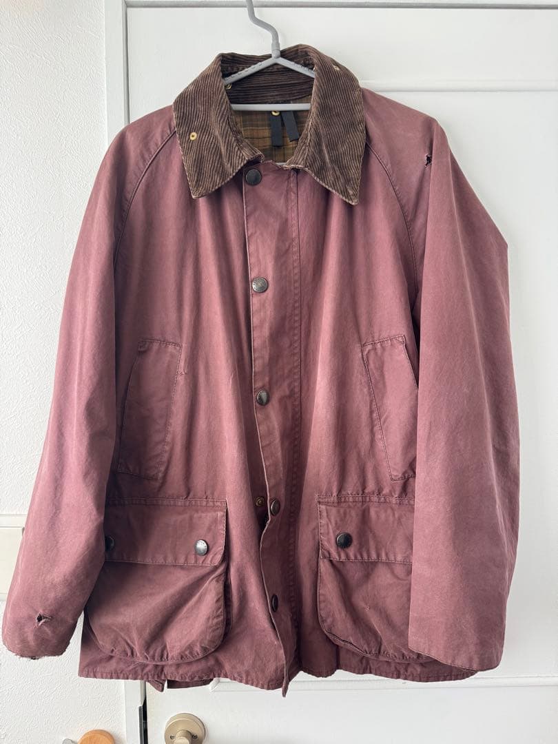 Barbour Bedale 3ワラント ブラウン C40 英国製 オイル抜き 古着 00年代 バブアー Barbour BEDALE ビデイル 旧3ワラント バッジ