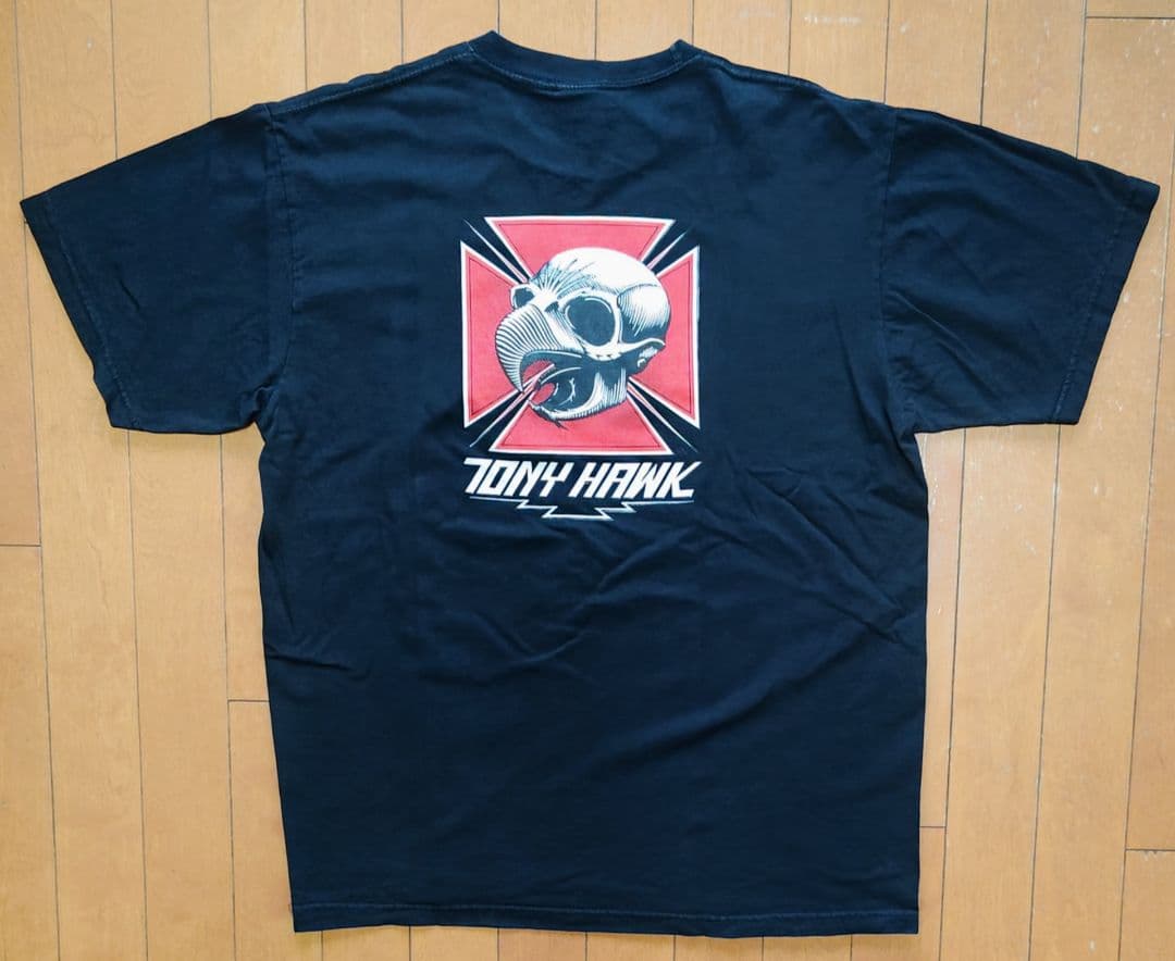 POWELL TONY HAWK パウエル トニーホーク Tシャツ Lサイズ ② POWELL PERALTA (パウエル・ペラルタ) TONY HAWK (トニー・ホーク)T