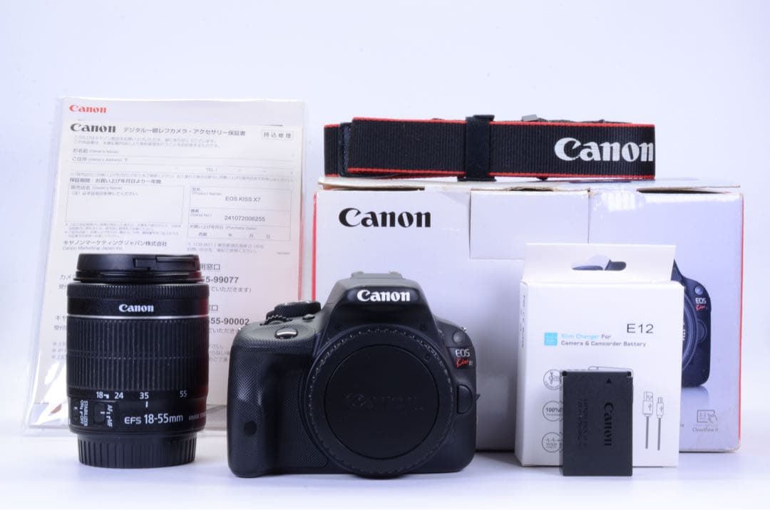 Canon EOS Kiss X7 レンズセット 動作良好 キヤノン（Canon） Canon EOS kiss X7 ダブルレンズセット デジタル
