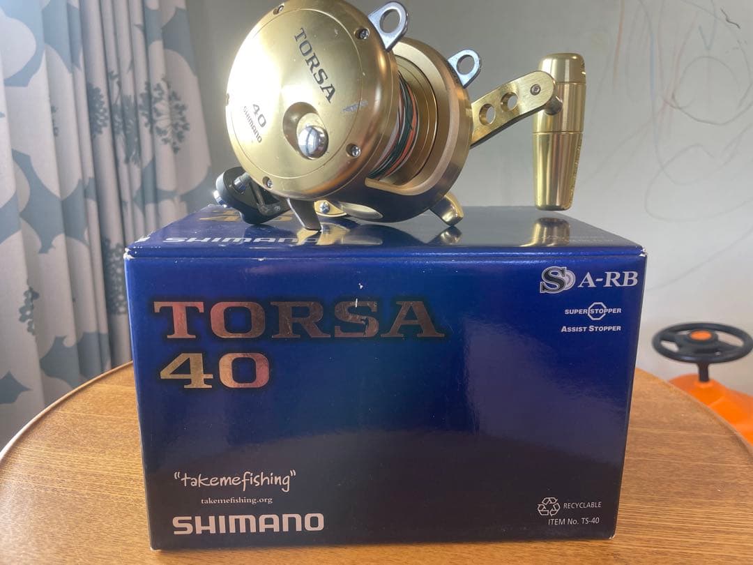 SHIMANO TORSA 40 CCMハンドル付き（純正ハンドル有り） SHIMANO TORSA 40 CCMハンドル付き（純正ハンドル有り） - メルカリ