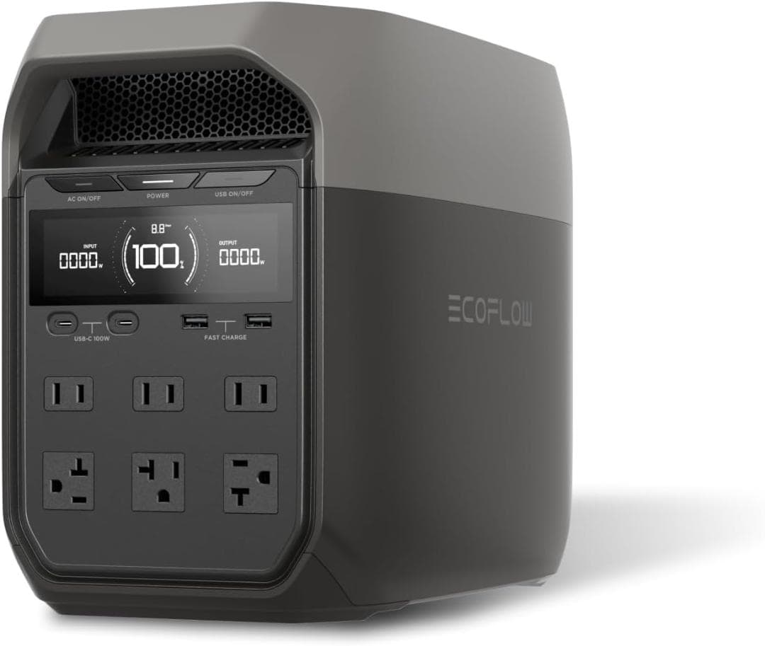 ポータブル電源【EcoFlow DELTA 3】1024wh EcoFlow エコフロー DELTA3 ポータブル電源 1024Wh リン酸鉄リチウム