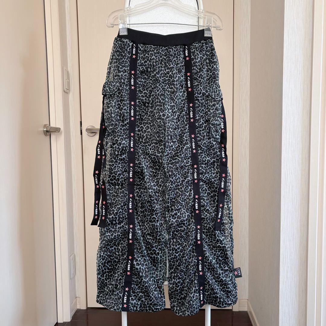 希少！【新品】《M.D.O》フィットネス★パンツ　ヒョウ柄メッシュ素材・男女兼用