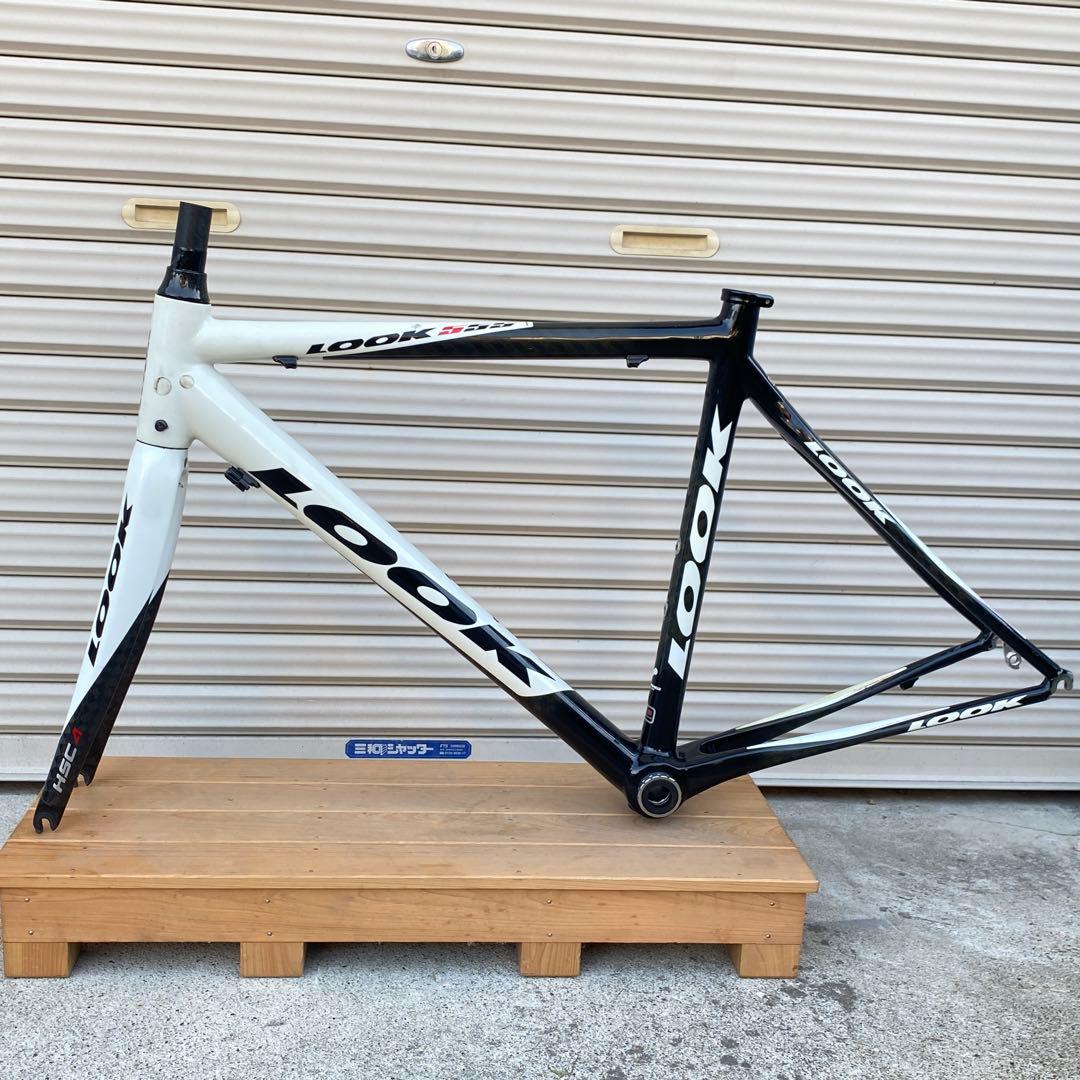 ◎LOOK ルック 555 2008 カーボン フレーム 現状品 ルック 訳アリ LOOK 555 ロード フレームセット 2008年 Sサイズ