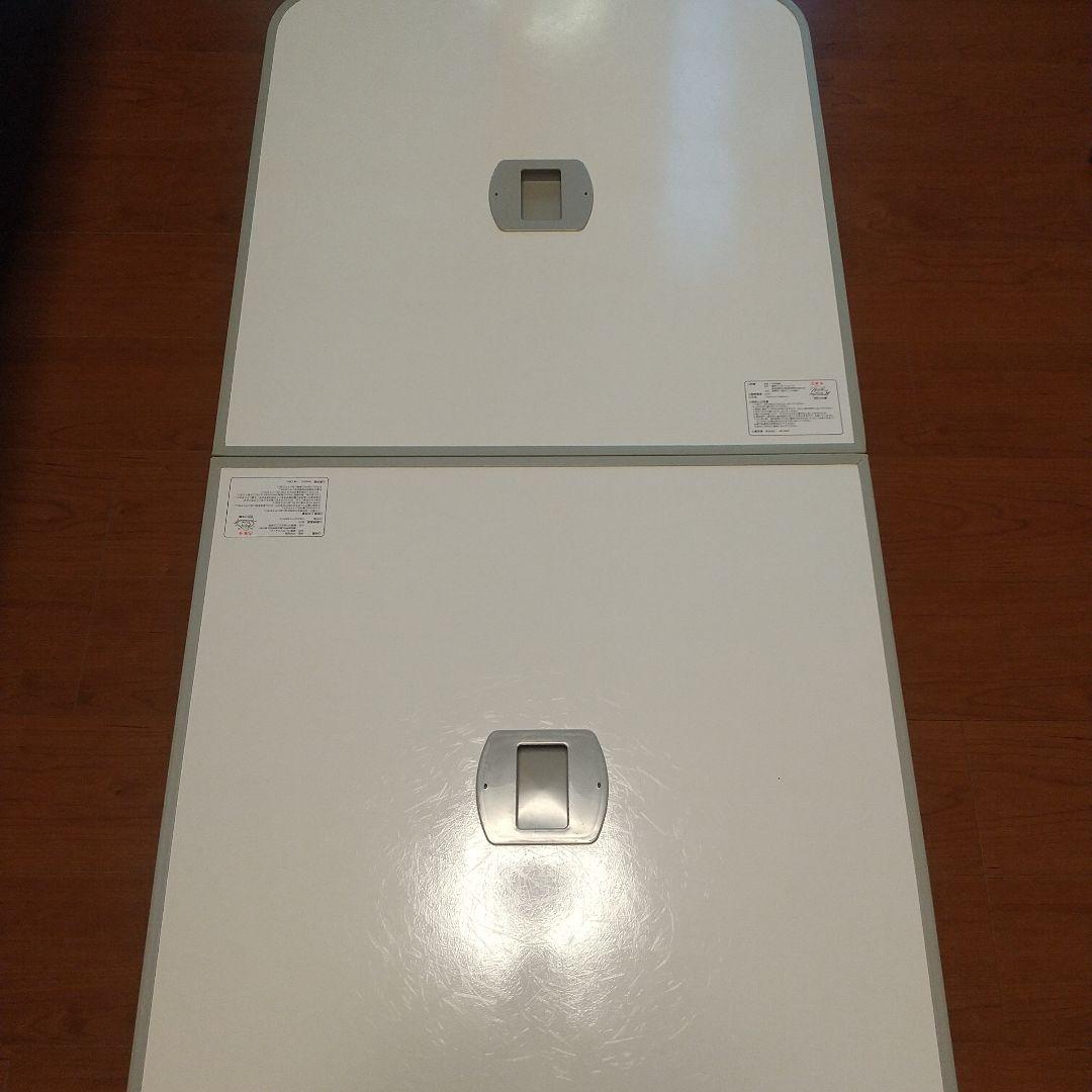 高保温性 風呂ふた 2枚 ◇風呂ふた 組み合わせタイプ 浴槽 蓋 2枚組 幅68x98cm アイボリー 防