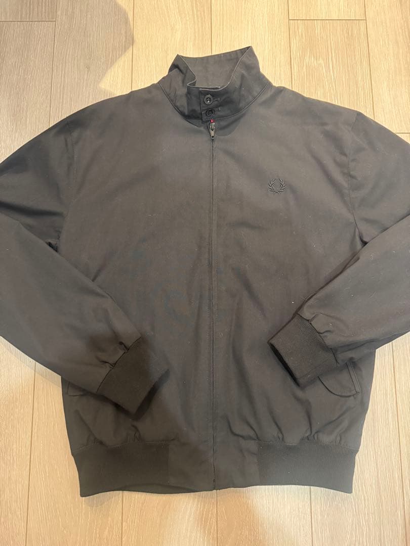 Fred Perry ブラック ジャケット FRED PERRY（フレッドペリー） ブルゾン アウター Zip Overshirt